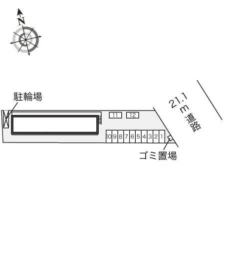 ★手数料０円★八尾市楠根町　月極駐車場（LP）